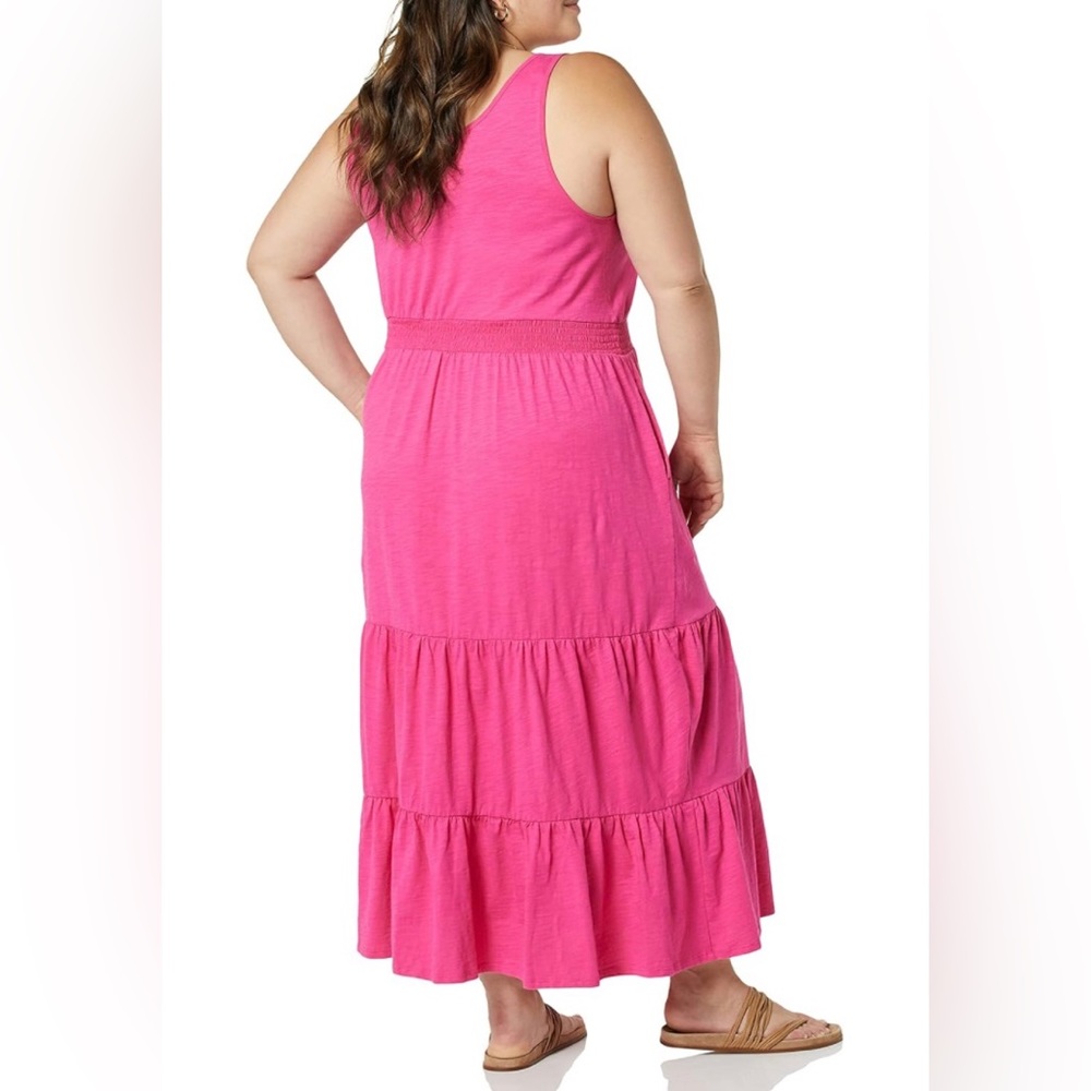 NWT Amazon Essentials Sleeveless Elastic Waist Summer Maxi Dress Size Small - Picture 2 of 5